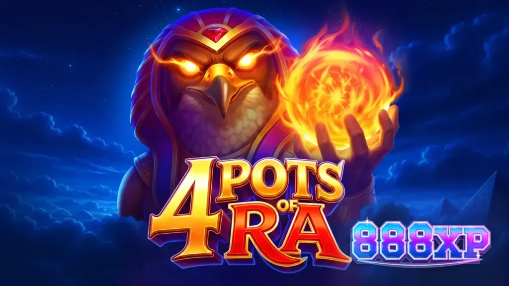 Cena de jogo do slot 4 Pots of Ra: Hold and Win com temática egípcia